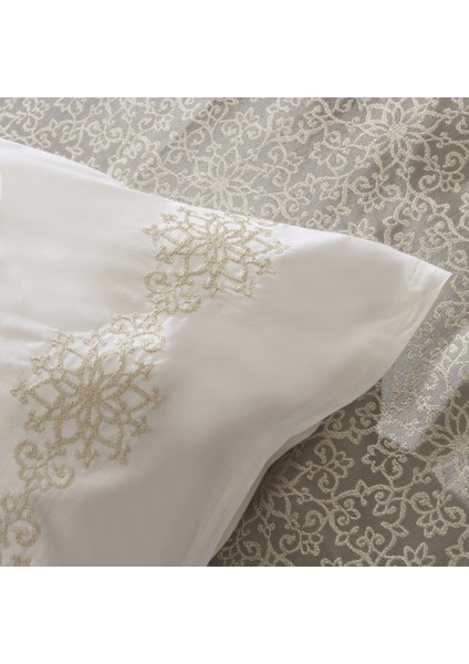 Rosette 8 Parça Çift Kişilik Çeyiz Seti Antrasit