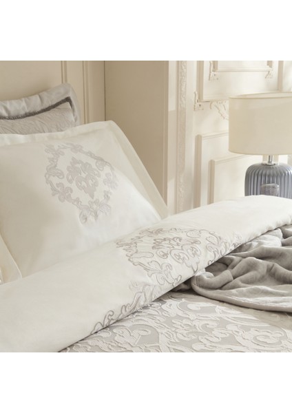 Grace 8 Parça Çift Kişilik Çeyiz Seti Gri indirimleri