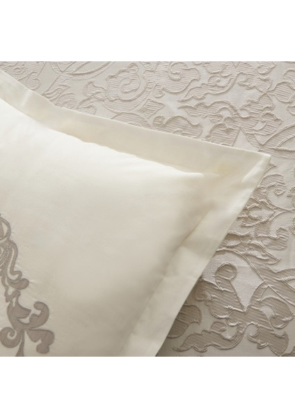 Grace 8 Parça Çift Kişilik Çeyiz Seti Gri