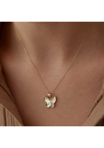 Kalemli Kelebek Kolye