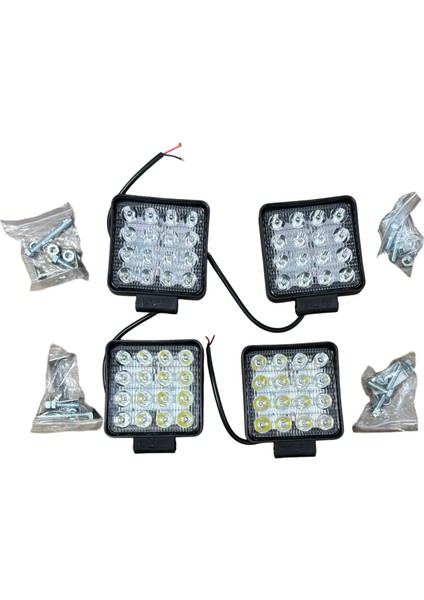 16 LED Çalışma Lambası Beyaz Off Road Kalın Kasa 35 mm 4 Adet Fiyatıdır modelleri