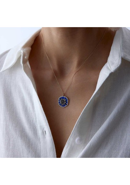 Mavi Pusula Kolye modelleri