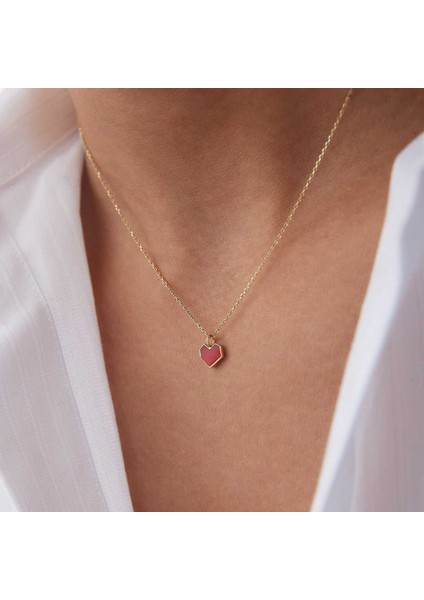 Köşeli Kalp Kolye