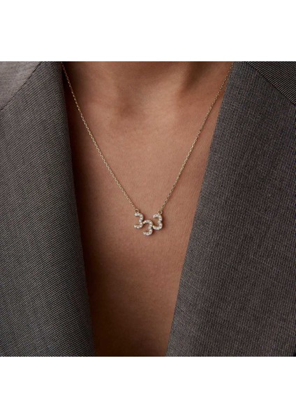 333 Taşlı Manifest Kolye