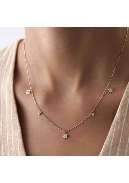 Üçlü Bubble Kutup Yıldızı Kolye fiyatları