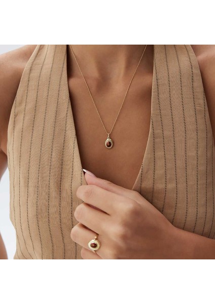 Kırmızı Payon Kolye