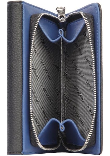 Orta Boy Mıknatıslı Kadın Cüzdan/portföy – 65296 - Siyah/saks fiyatları