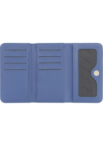 Orta Boy Mıknatıslı Kadın Cüzdan/portföy – 65296 - Siyah/saks modelleri