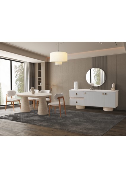 Toronto Yemek Odası Takımı %100 Mdf