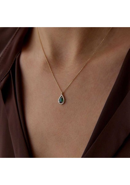 Yeşil Damla Baget Kolye