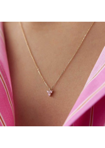 Tria Pembe Minimal Kolye