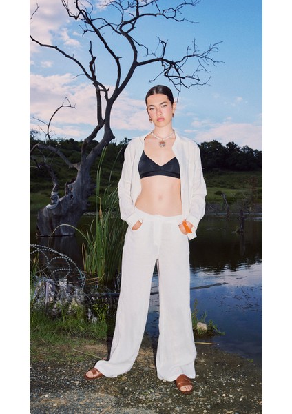 Oslo - Keten Pantolon