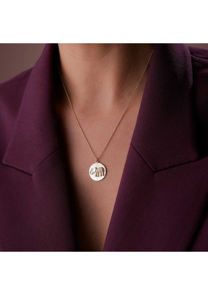 Dövme Plaka Fil Kolye