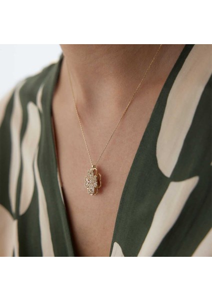 Çark Yonca Kolye modelleri