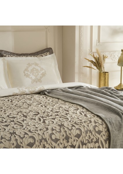 Grace 8 Parça Çift Kişilik Çeyiz Seti Antrasit fırsatları