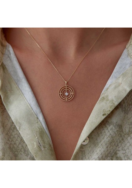 Halka Kutup Yıldızı Kolye