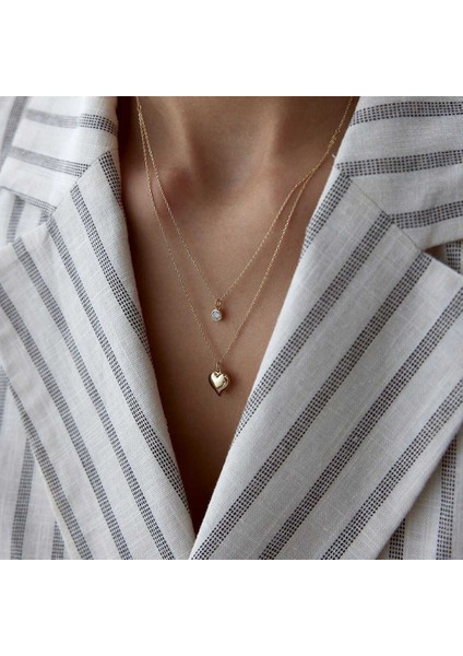 Bombe Kalp ve Tektaş Kolye