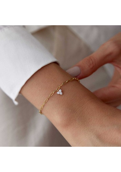 Taşlı Tria Charm Bileklik