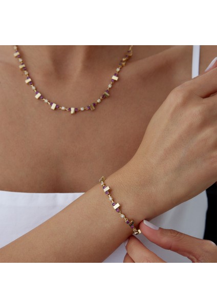 Pink Stone T Set