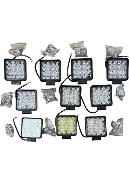 16 LED Çalışma Lambası Beyaz Off Road Kalın Kasa 35 mm 10 Adet Fiyatıdır modelleri