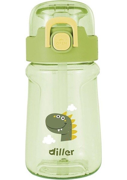 Tritan Pipetli Çocuk Matara Yeşil 550 ml