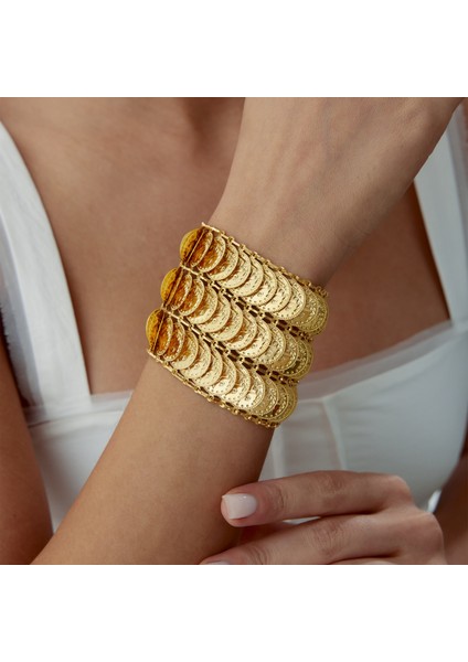 Üç Sıra Tuğra Baskılı Kelepçe