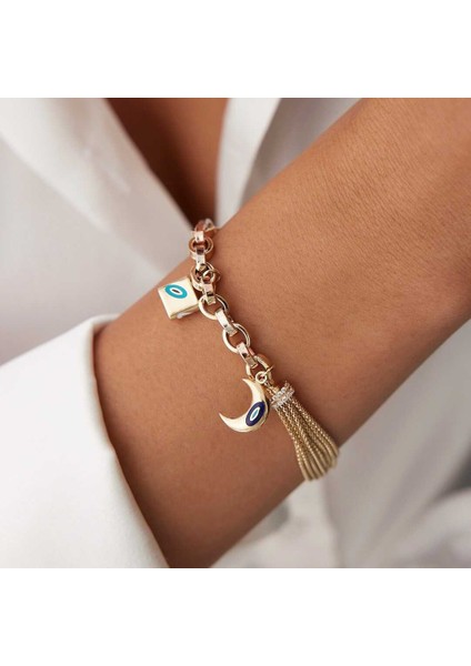 Kilit Ay Charm Bileklik