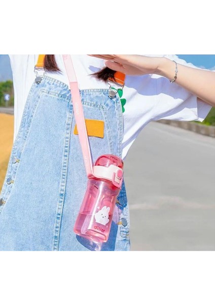 Tritan Pipetli Çocuk Matara Pembe 550 ml fiyatları