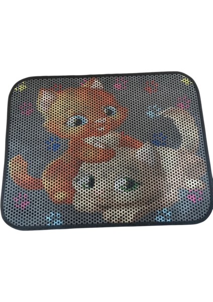 Xxl Büyük Boy 80CM x 60CM Kedi Tuvalet Kabı Önü Kum Toplayıcı Elekli Kedi Halısı Paspası Dekor