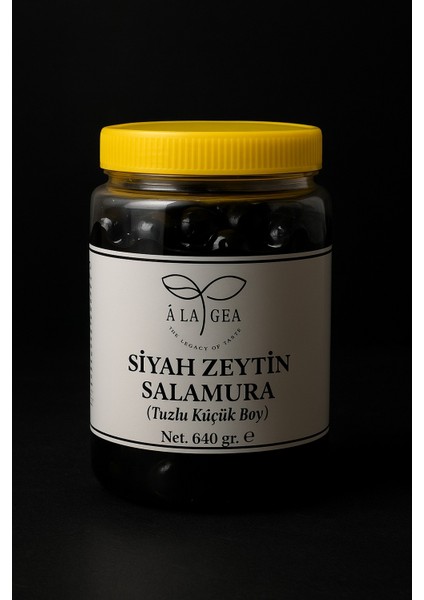 Siyah Salamura Tuzlu Küçük Boy Zeytin 640 gr