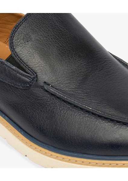 Erkek Lacivert Hakiki Deri Casual Ayakkabı 4Y1UA64512 indirimleri