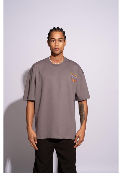 Erkek Oversize T-Shirt Academie Gri fiyatları