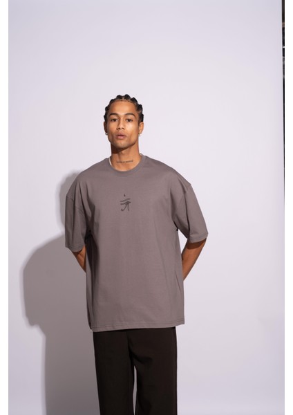 Erkek Oversize T-Shirt Ra Gri indirimleri