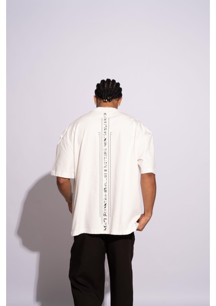 Erkek Oversize T-Shirt Ra Beyaz fiyatları