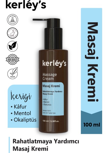 Masaj Kremi, Kafur ve Okaliptüs İçeren Masaj Kremi 100 ml