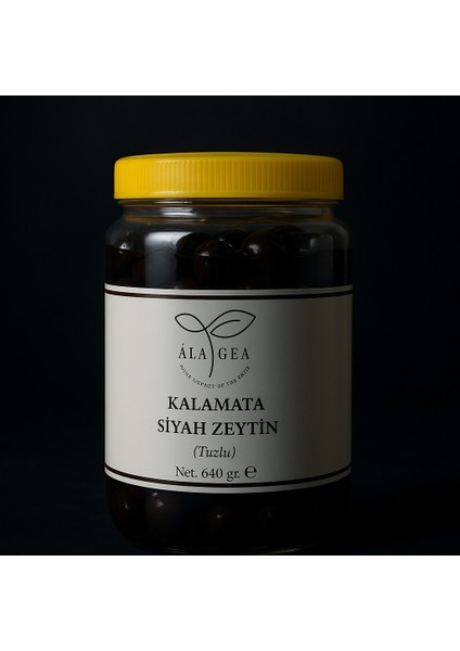 Siyah Kalamata Zeytin (Tuzlu) 640 gr