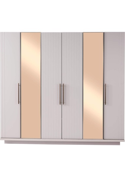 Utah 6 Kapaklı Gardırop %100 Mdf