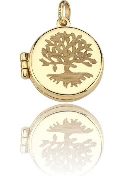 Hayat Ağacı Kapaklı Kolye Ucu