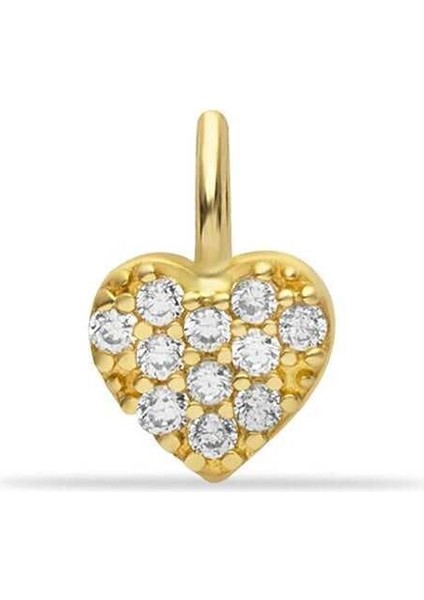 Taşlı Kalp Charm