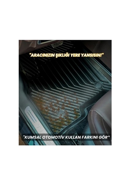 Audi Q3 2018+ 3D Havuzlu Oto Paspas – Kauçuk, Koku Yapmaz, Kaymaz Taban, Araca Özel indirimleri