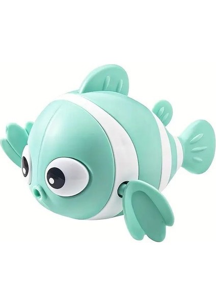 Hafif Kurmalı Eğlenceli Renkli Yüzen Balık , Bebek Çocuk Banyo Su Oyuncağı (1 Adet) fırsatları