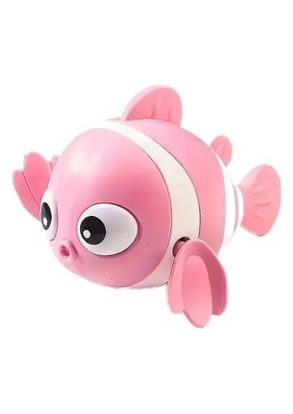 Hafif Kurmalı Eğlenceli Renkli Yüzen Balık , Bebek Çocuk Banyo Su Oyuncağı (1 Adet) indirimleri