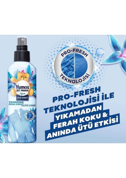 Jet Fresh Giysi Spreyi 200 ml Orkide x 4 & Jet Fresh Giysi Spreyi 200 ml Lilyum x 4 fiyatları