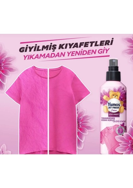 Jet Fresh Giysi Spreyi 200 ml Orkide x 4 & Jet Fresh Giysi Spreyi 200 ml Lilyum x 4