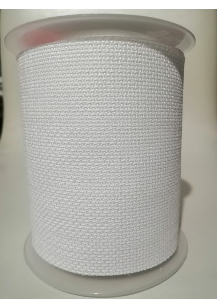 Kanaviçe Şerit 10CM -Beyaz -1 Metre fırsatları