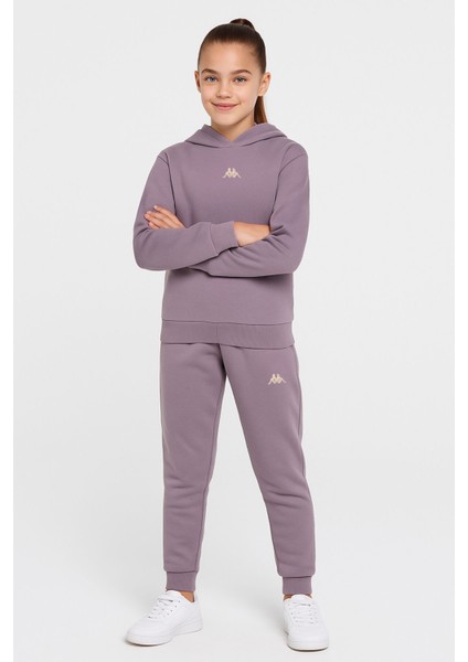 Çocuk Kız Mürdüm Eşofman Takımı