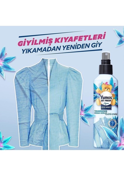 Jet Fresh Giysi Spreyi Lilyum 200 ml 2 Adet+ Orkide 200 ml 2 Adet fiyatları