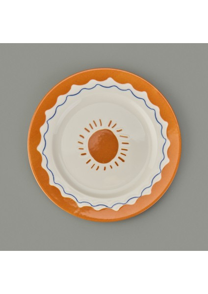 Kitchen Sun Tatlı ve Kahvaltı Tabağı - Krem / Sarı - 21 cm fiyatları