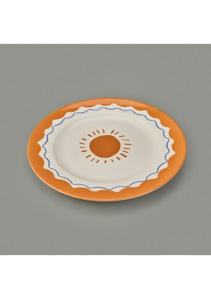 Kitchen Sun Tatlı ve Kahvaltı Tabağı - Krem / Sarı - 21 cm modelleri