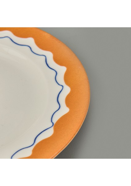 Kitchen Sun Tatlı ve Kahvaltı Tabağı - Krem / Sarı - 21 cm fırsatları